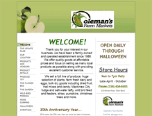 Tablet Screenshot of colemansproduce.com